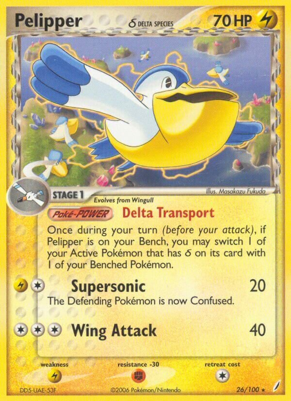 Pelipper - 26/100 - Rare (Inglés NM)