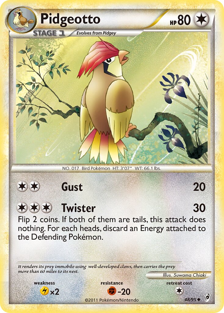 Pidgeotto - 48/95 - Uncommon (Inglés Reverse Holo LP)