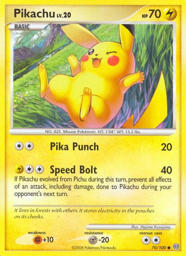 Pikachu - 70/100 - Common (Inglés MP)