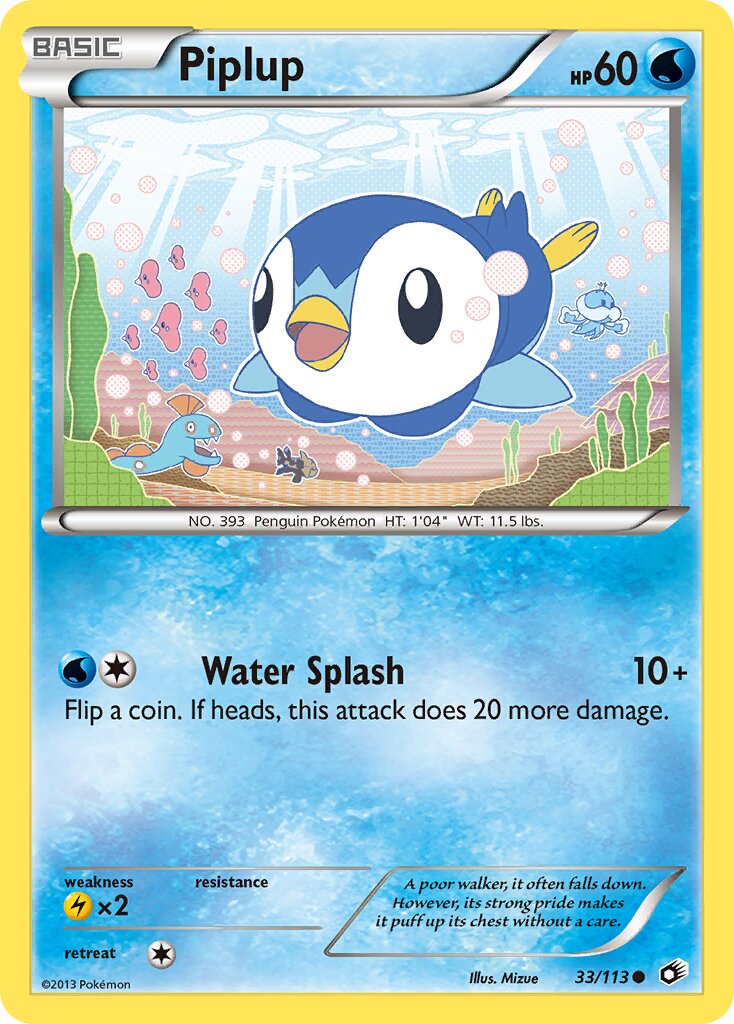 Piplup - 33/113 - Common (Inglés NM)