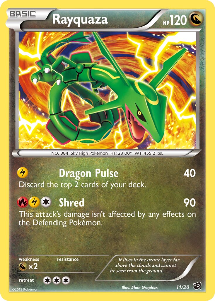 Rayquaza - 11/20 - Holo Rare (Inglés Foil NM)