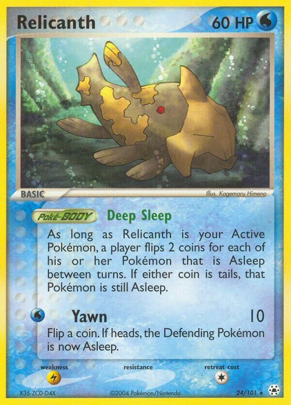 Relicanth - 24/101 - Rare (Inglés Reverse Holo MP)