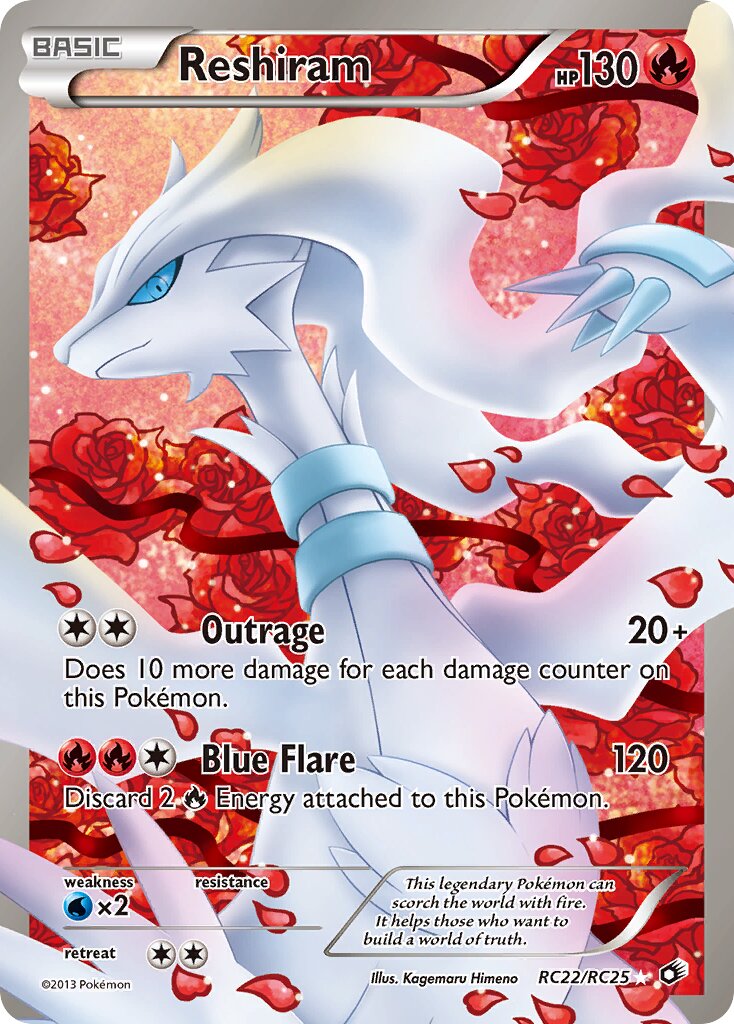 Reshiram - RC22/RC25 - Rare Ultra (Inglés Foil MP)