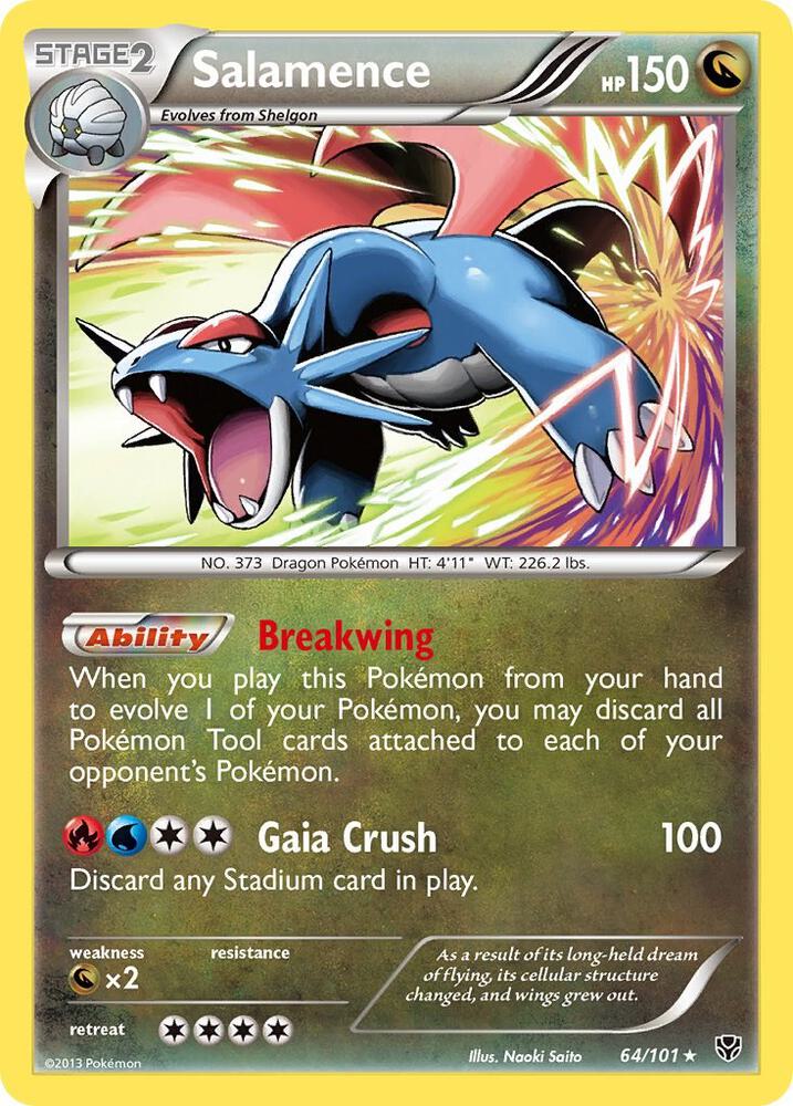 Salamence - 64/101 - Rare Holo (Inglés Foil LP)