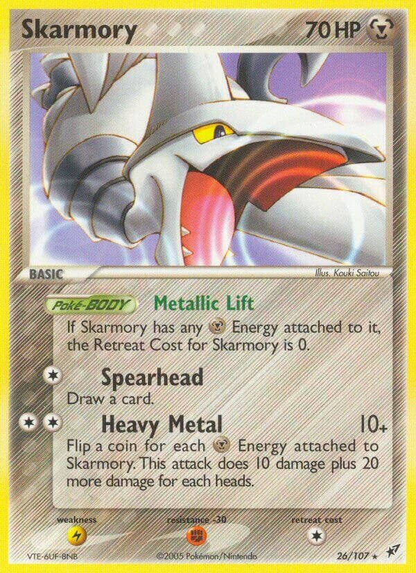 Skarmory - 26/107 - Rare (Inglés MP)