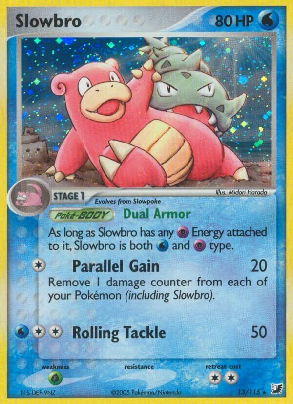 Slowbro - 13/115 - Rare Holo (Inglés Foil MP)