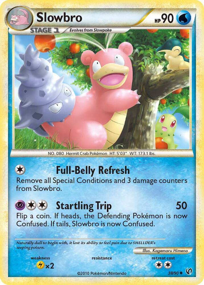 Slowbro - 38/90 - Uncommon (Inglés Reverse Holo LP)