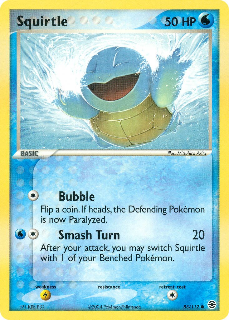 Squirtle - 83/112 - Common (Inglés MP)