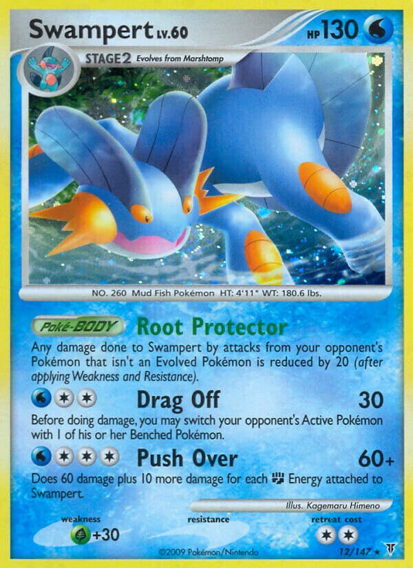 Swampert - 12/147 - Rare Holo (Inglés Foil MP)