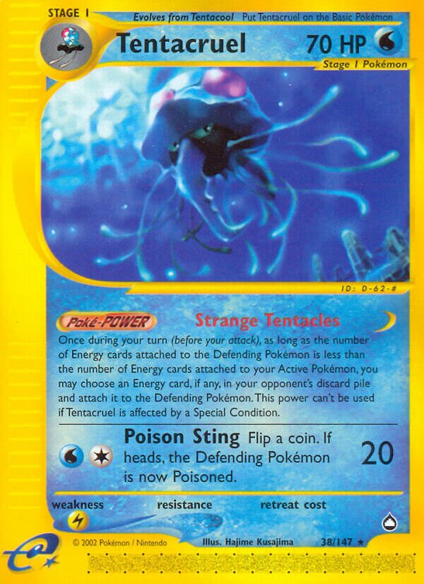 Tentacruel - 38/147 - Rare (Inglés Reverse Holo LP)