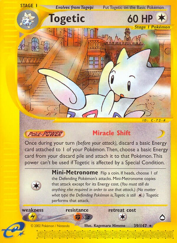 Togetic - 39/147 - Rare (Inglés Reverse Holo HP)