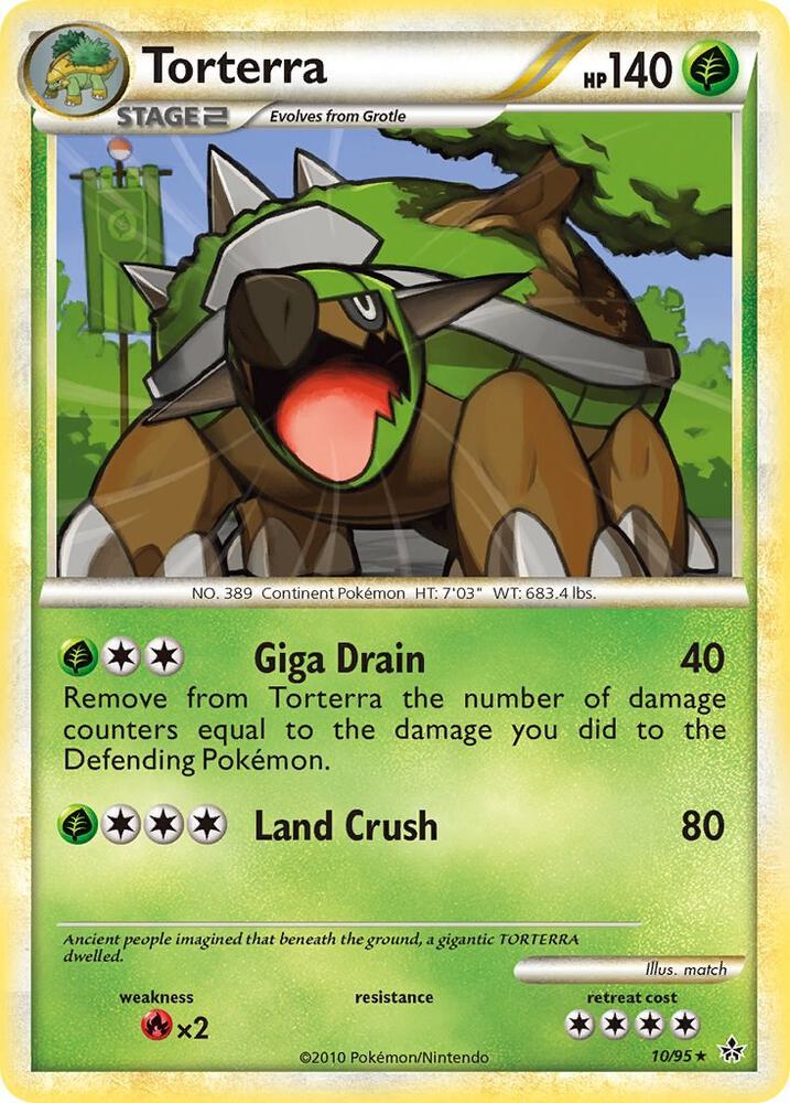 Torterra - 10/95 - Rare Holo (Inglés Foil LP)
