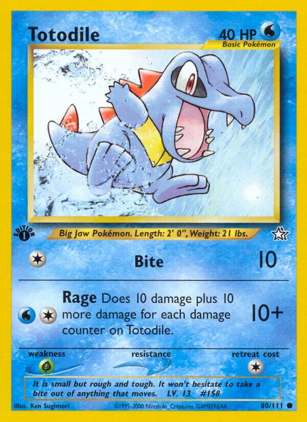 Totodile - 80/111 - Unlimited Common (Inglés Unlimited DMG)