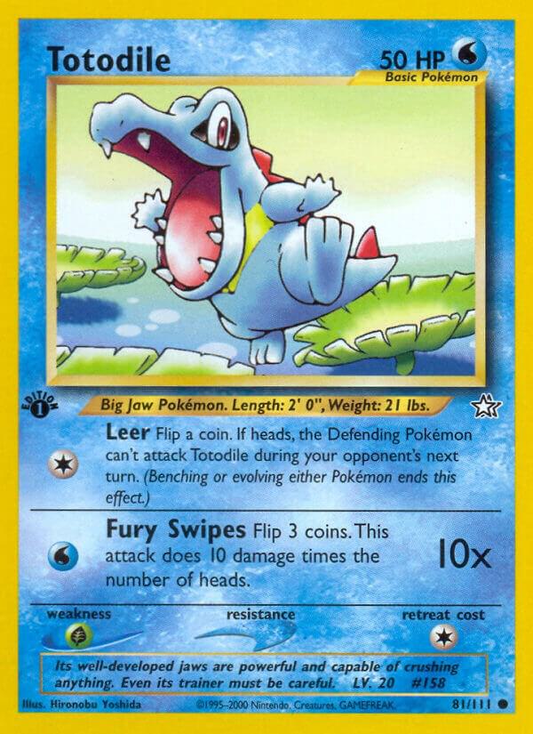 Totodile - 81/111 - Unlimited Common (Inglés Unlimited DMG)