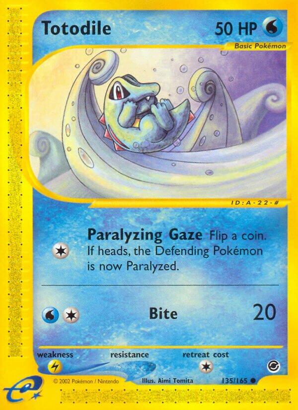 Totodile - 135/165 - Common (Inglés HP)