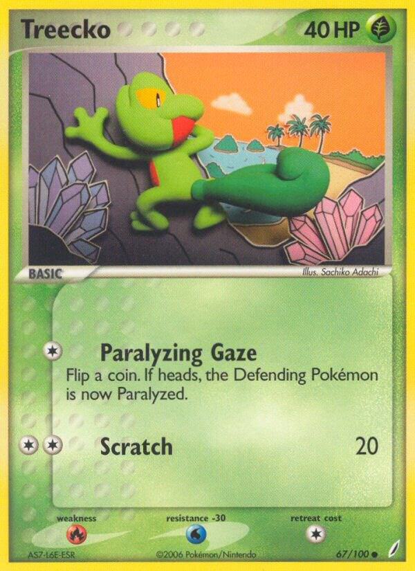 Treecko - 67/100 - Common (Inglés Reverse Holo LP)