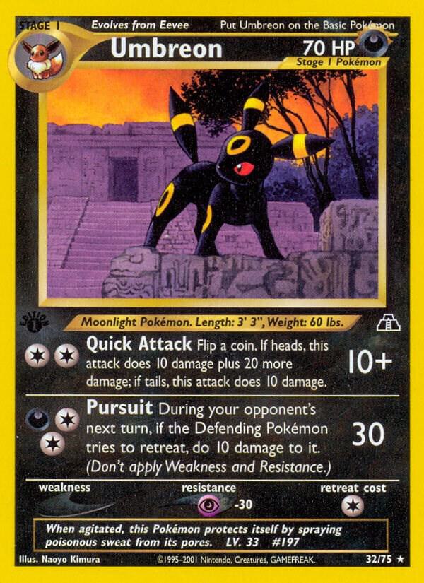 Umbreon - 32/75 - Unlimited Rare (Inglés Unlimited LP)