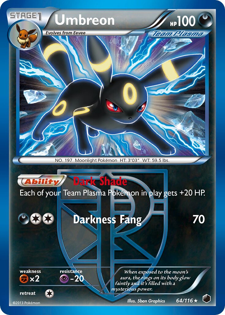 Umbreon - 64/116 - Rare Holo (Inglés Foil MP)