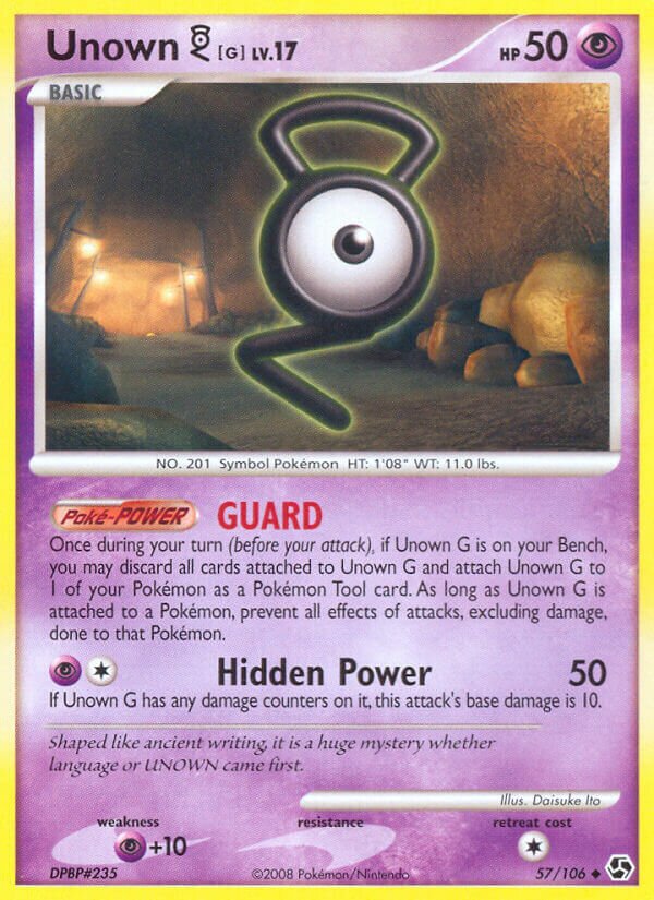 Unown G - 57/106 - Uncommon (Inglés HP)