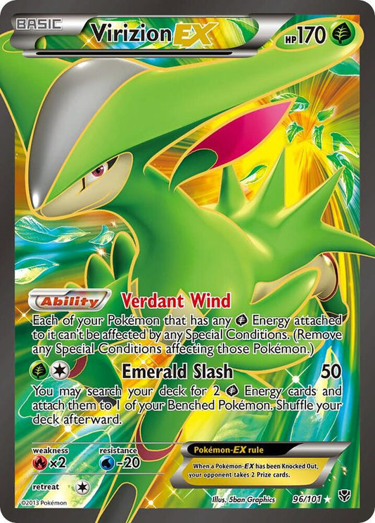 Virizion-EX - 96/101 - Rare Ultra (Inglés Foil LP)