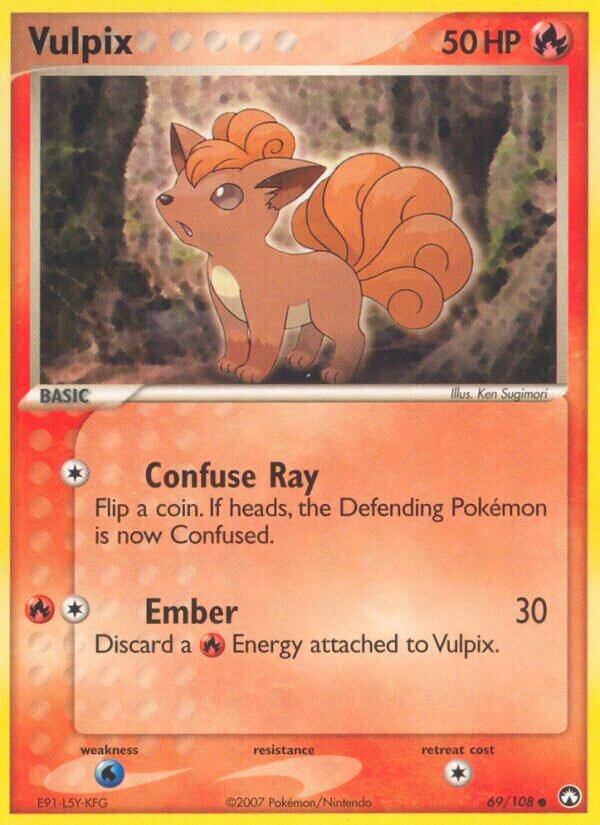 Vulpix - 69/108 - Common (Inglés Reverse Holo LP)