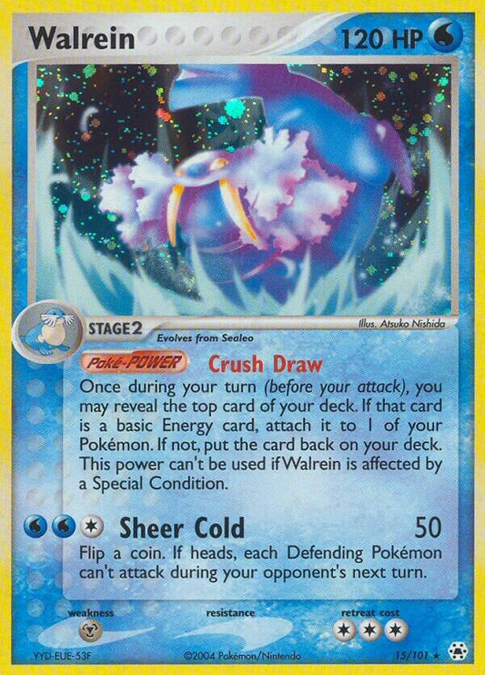 Walrein - 15/101 - Rare Holo (Inglés Reverse Holo LP)