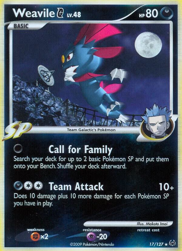 Weavile G - 17/127 - Rare Holo (Inglés Foil LP)