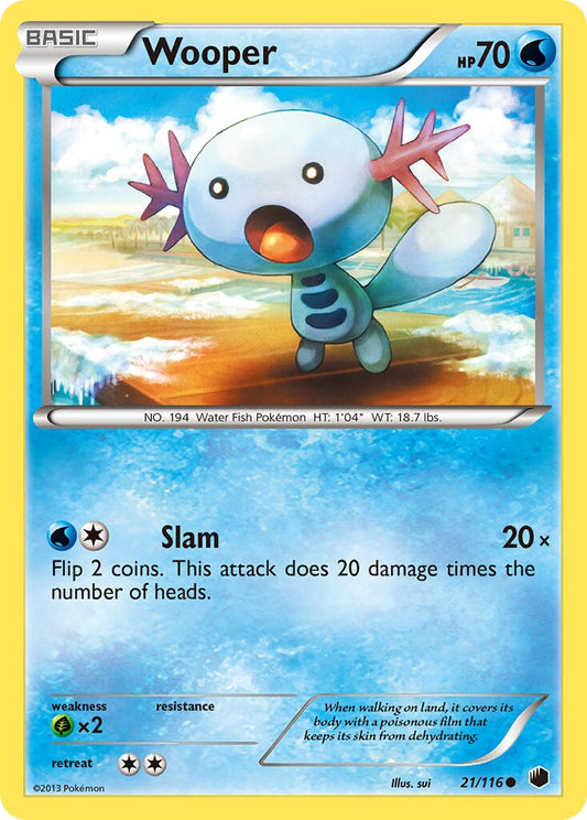 Wooper - 21/116 - Common (Inglés Reverse Holo LP)