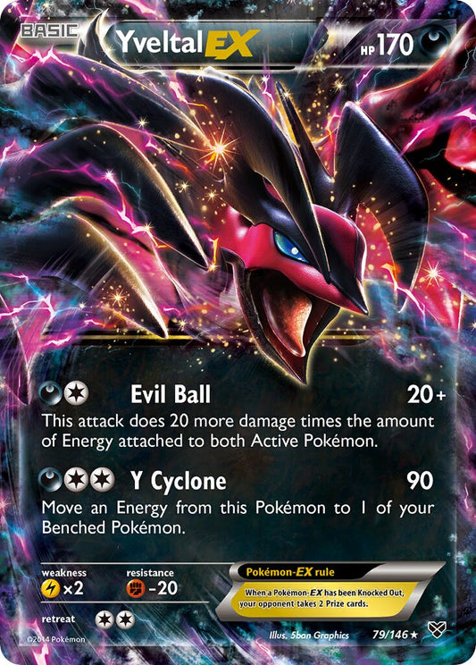 Yveltal-EX - 79/146 - Rare Holo EX (Español Foil LP)