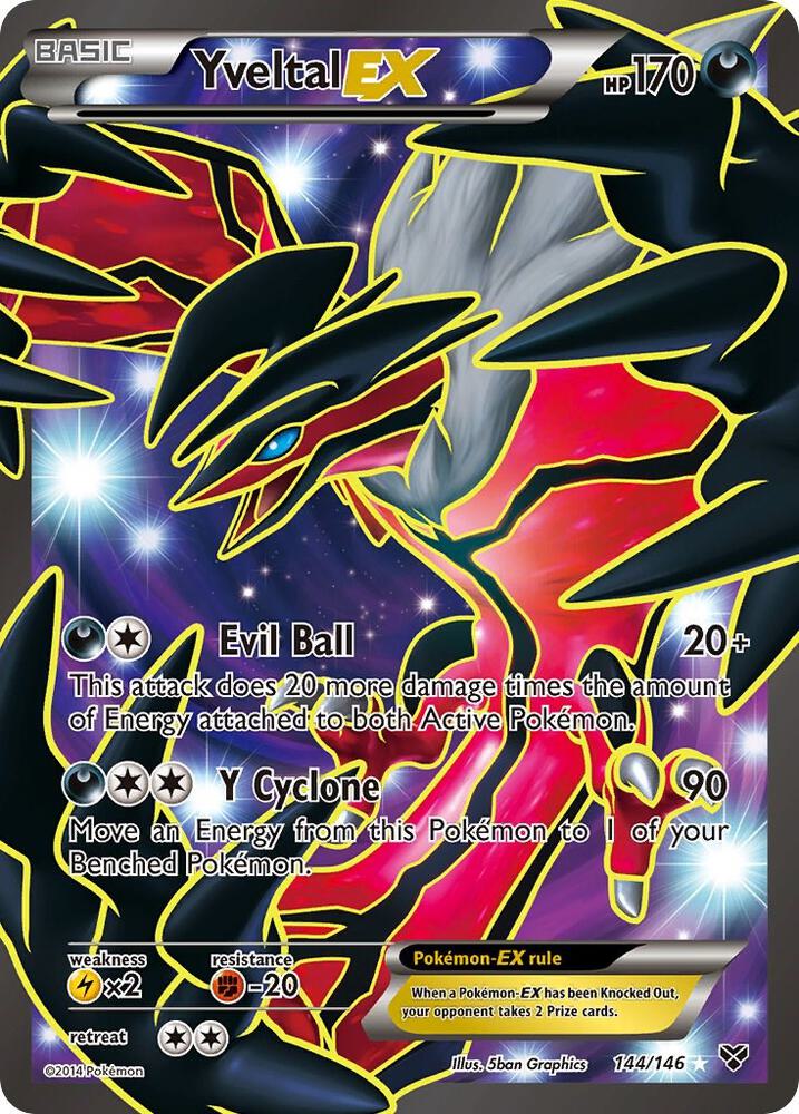 Yveltal-EX - 144/146 - Rare Ultra (Inglés Foil NM)