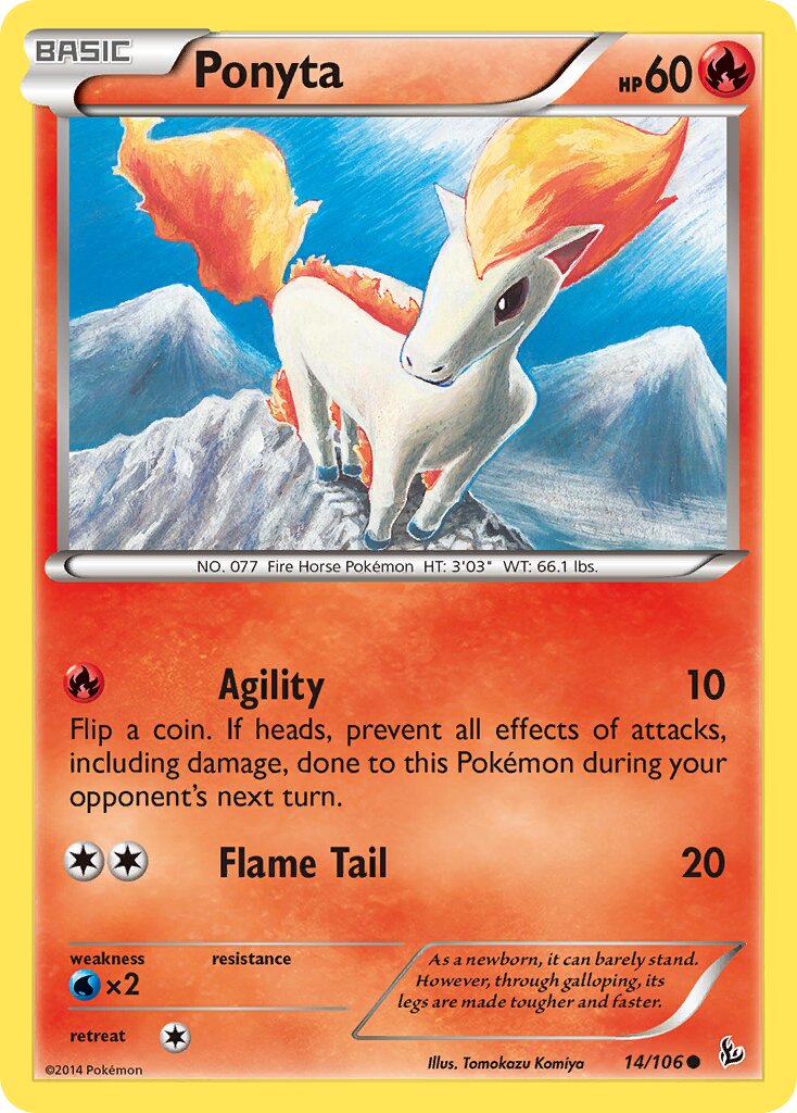 Ponyta - 14/106 - Common (Inglés LP)