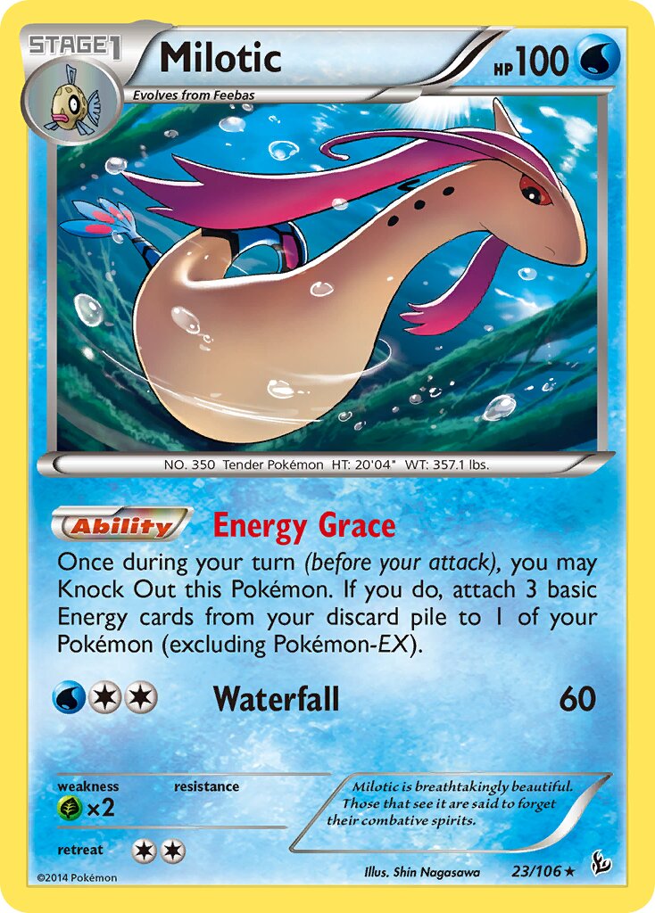 Milotic - 23/106 - Rare Holo (Inglés Foil LP)