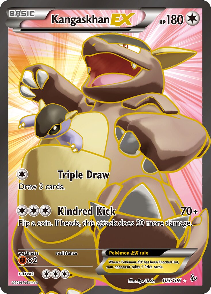Kangaskhan-EX - 103/106 - Rare Ultra (Inglés Foil MP)
