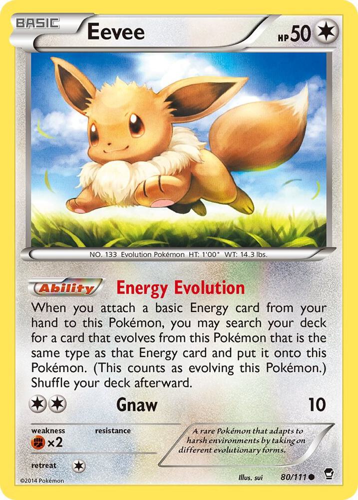 Eevee - 80/111 - Common (Inglés NM)