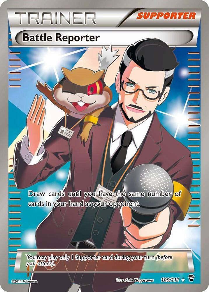 Battle Reporter - 109/111 - Rare Ultra (Inglés Foil LP)