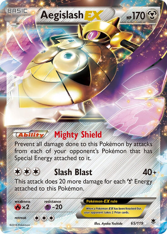 Aegislash-EX - 65/119 - Rare Holo EX (Inglés Foil LP)