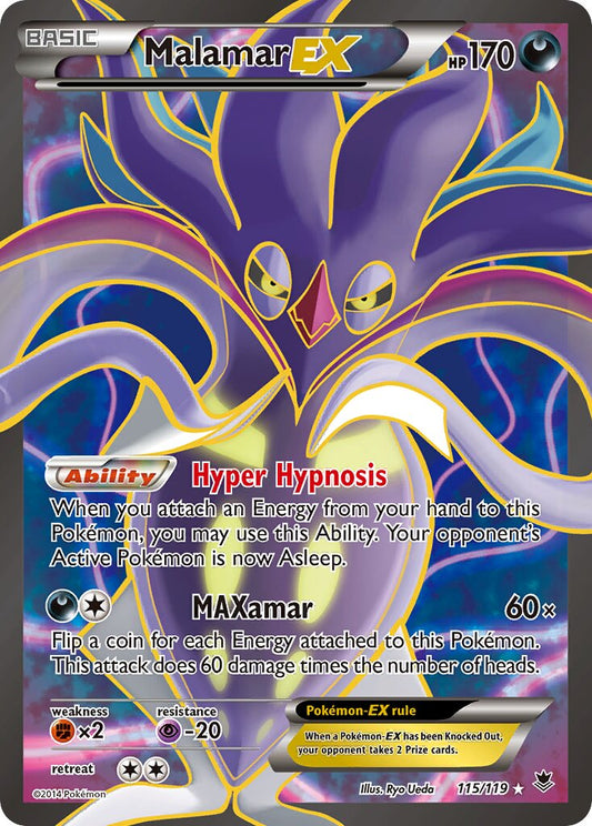 Malamar-EX - 115/119 - Rare Ultra (Inglés Foil NM)