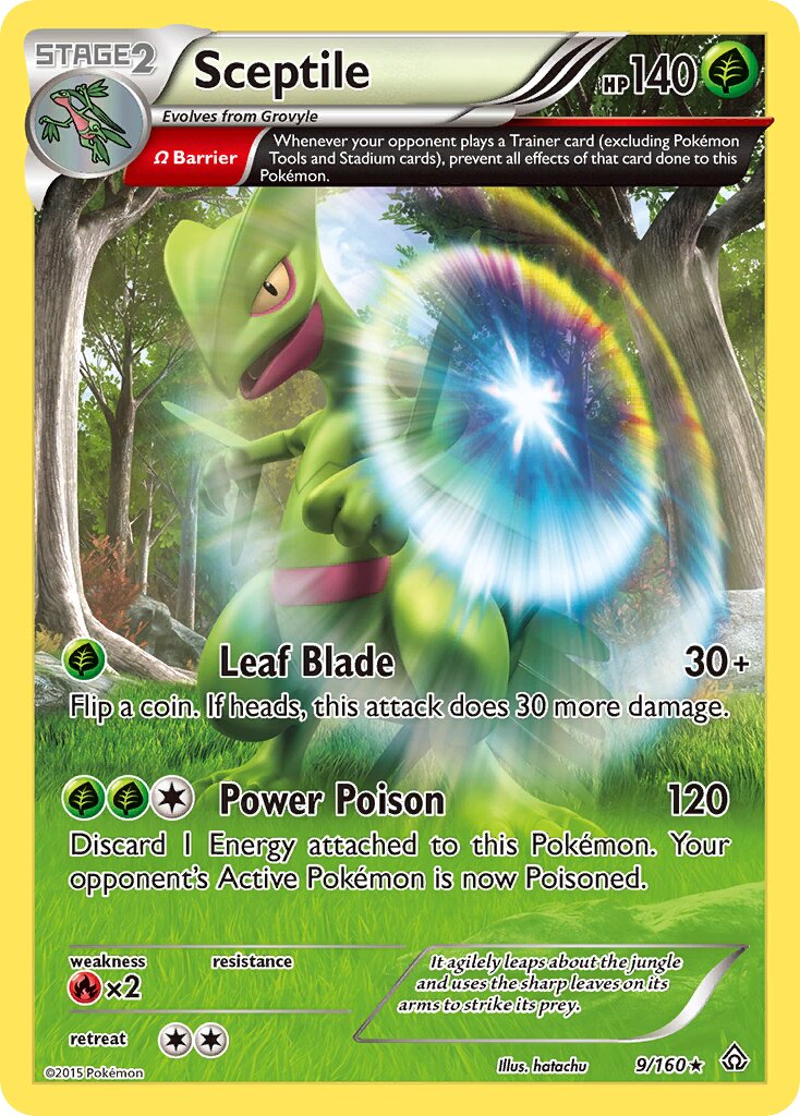 Sceptile - 9/160 - Rare Holo (Inglés Foil NM)