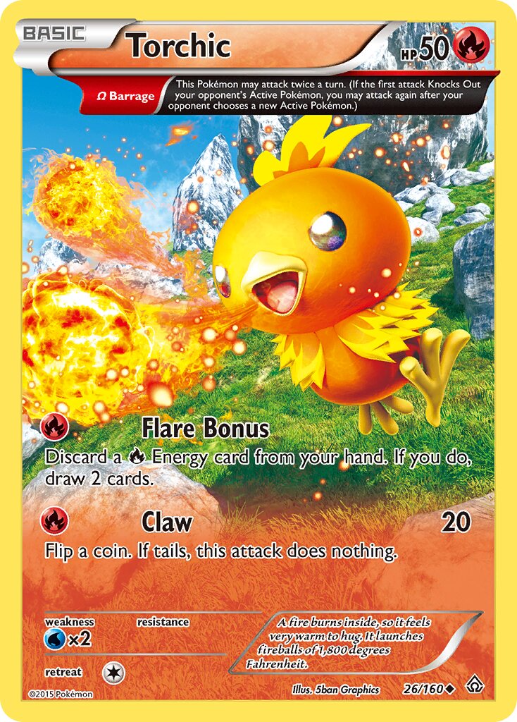 Torchic - 26/160 - Uncommon (Inglés MP)