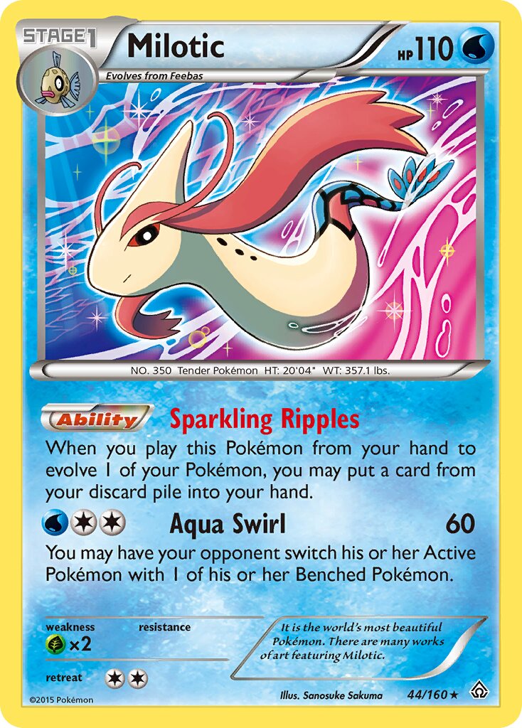 Milotic - 44/160 - Rare Holo (Español Foil LP)