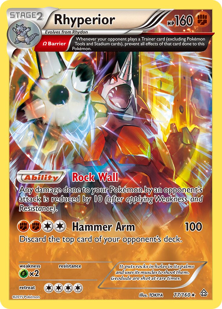 Rhyperior - 77/160 - Rare Holo (Inglés Foil NM)