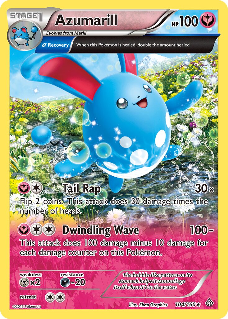 Azumarill - 104/160 - Rare Holo (Inglés Foil LP)