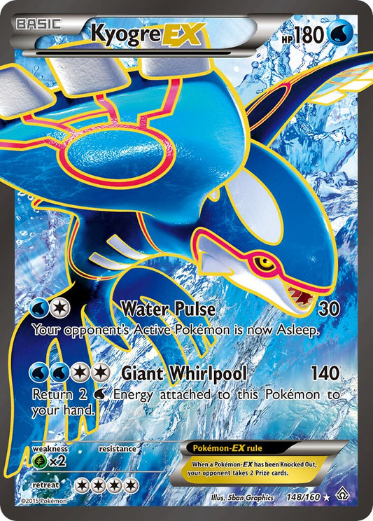 Kyogre-EX - 148/160 - Rare Ultra (Inglés Foil MP)