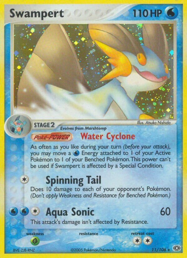 Swampert - 11/106 - Rare Holo (Inglés Foil MP)