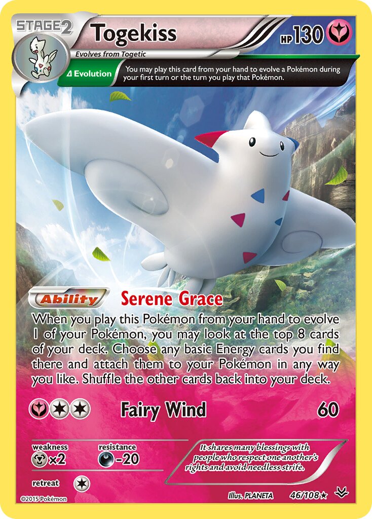 Togekiss - 46/108 - Rare Holo (Inglés Reverse Holo LP)