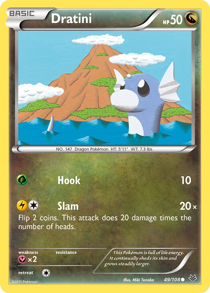 Dratini - 49/108 - Common (Inglés NM)