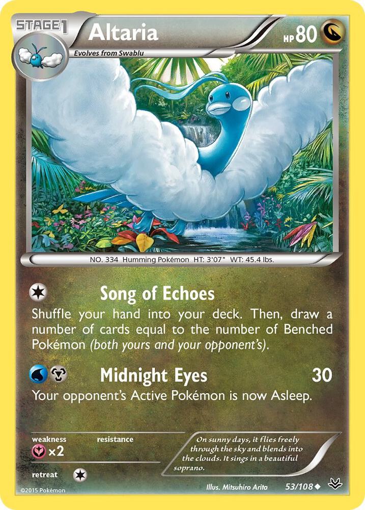 Altaria - 53/108 - Uncommon (Inglés NM)