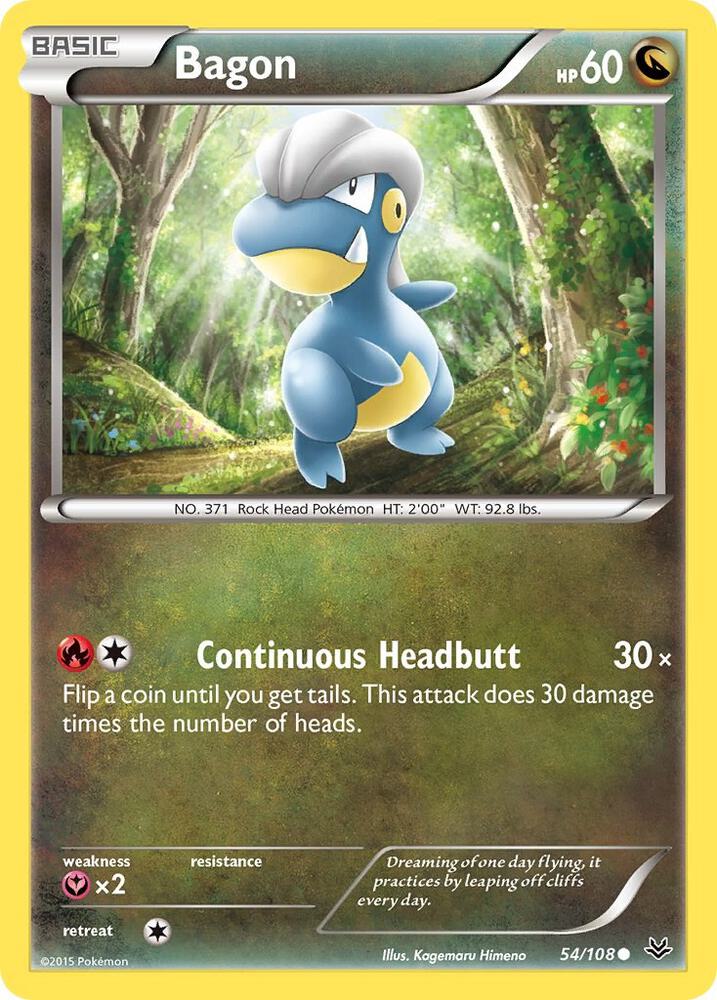 Bagon - 54/108 - Common (Inglés NM)