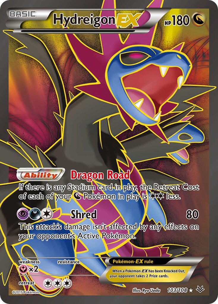 Hydreigon-EX - 103/108 - Rare Ultra (Inglés Foil MP)