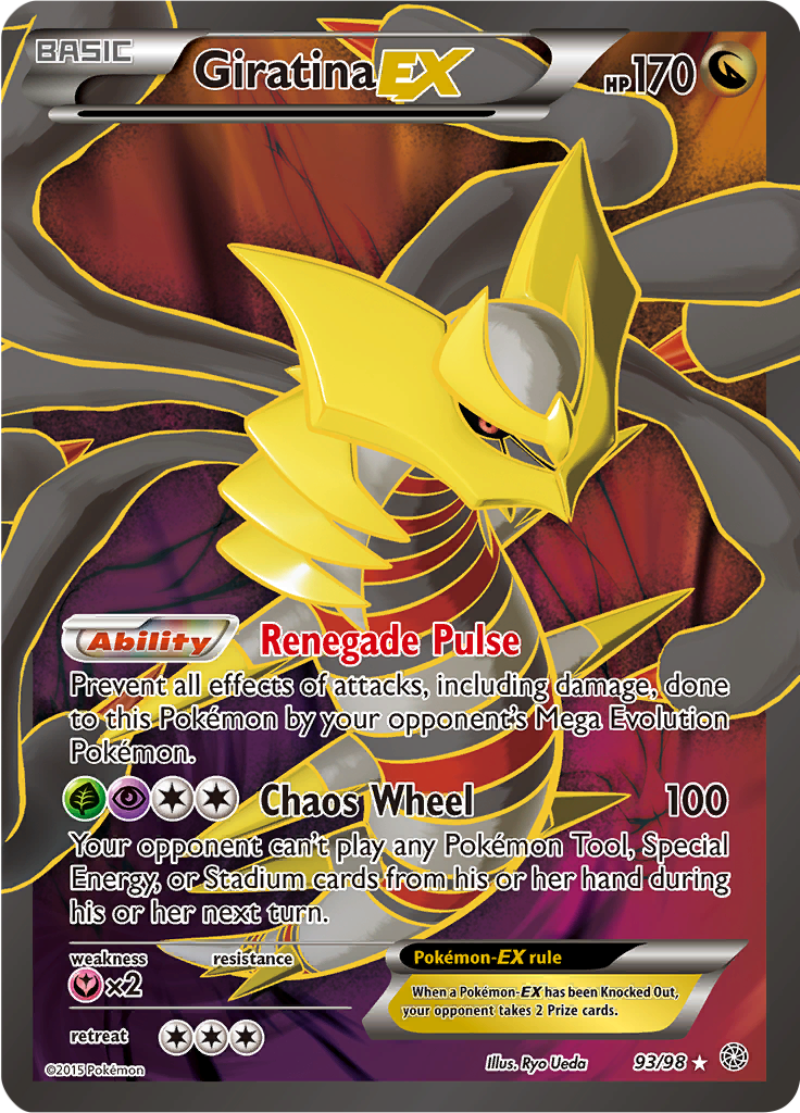 Giratina EX - 93/98 - Full Art Ultra Rare - LP